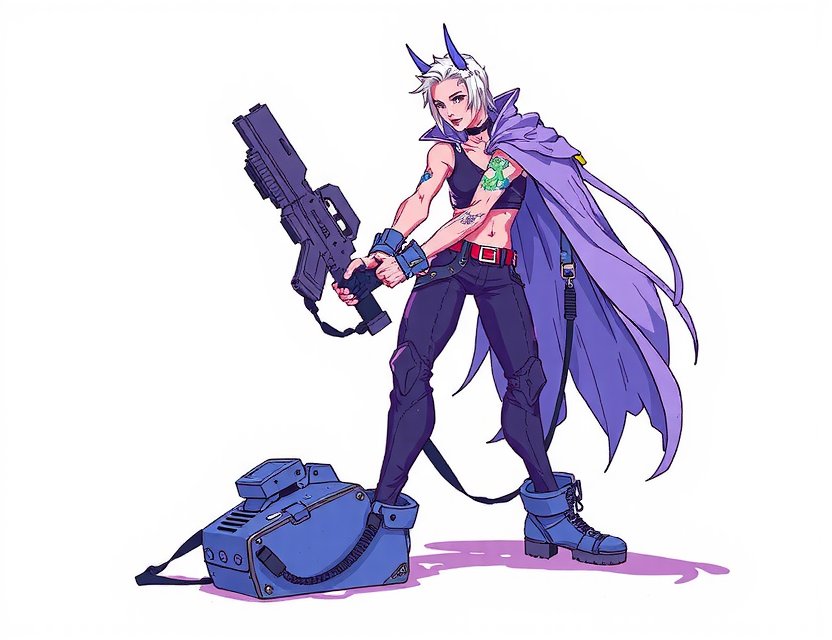 Concept Art: Cyberpunk Racer Character