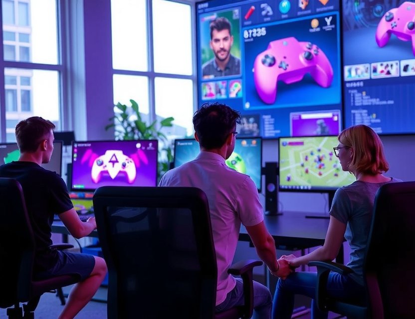 Team at Work in Madrid Studio