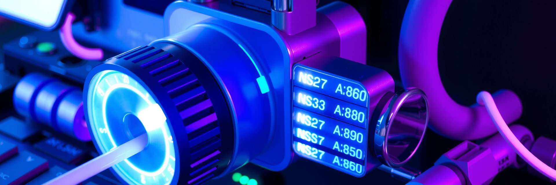 High-tech privacy shield in cyberpunk style